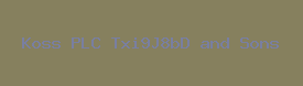 Koss PLC Txi9J8bD and Sons Logo